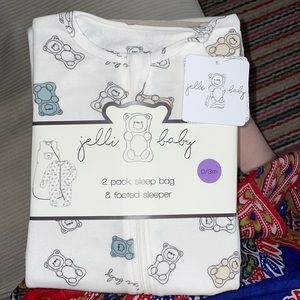 2 pack sleep bag & footed sleeper